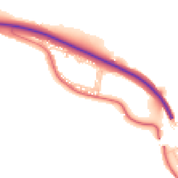 Daytime road noise heatmap for DL14 7RZ