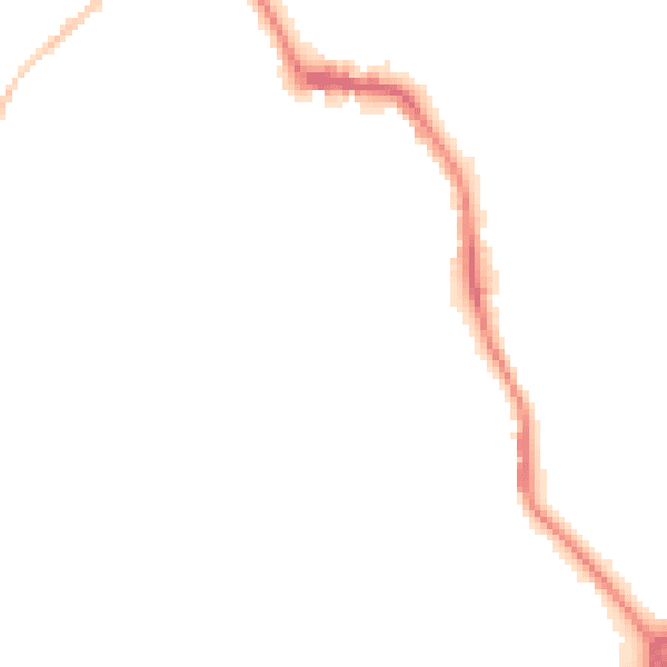 Night-time road noise heatmap for DL14 7TD