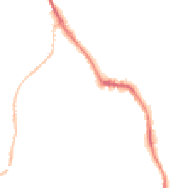 Night-time road noise heatmap for DL14 7TF