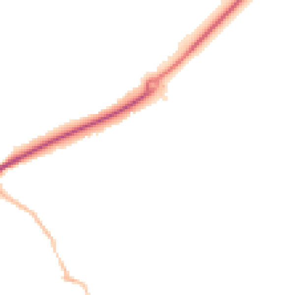 Night-time road noise heatmap for DL14 8FE