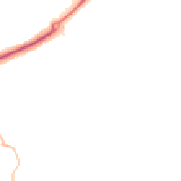 Night-time road noise heatmap for DL14 8FQ