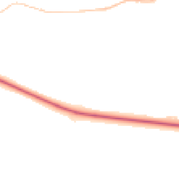 Night-time road noise heatmap for DL14 8JL