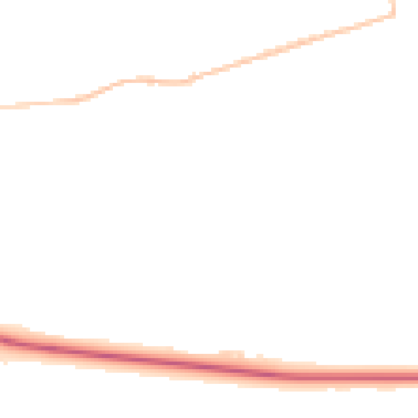 Night-time road noise heatmap for DL14 8LB