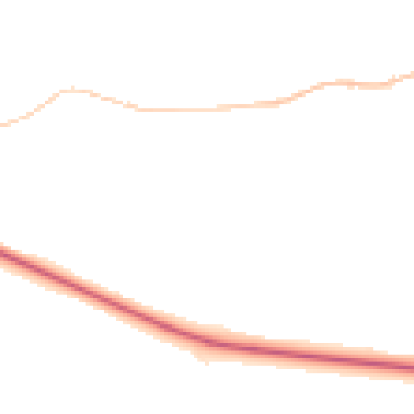 Night-time road noise heatmap for DL14 8LU