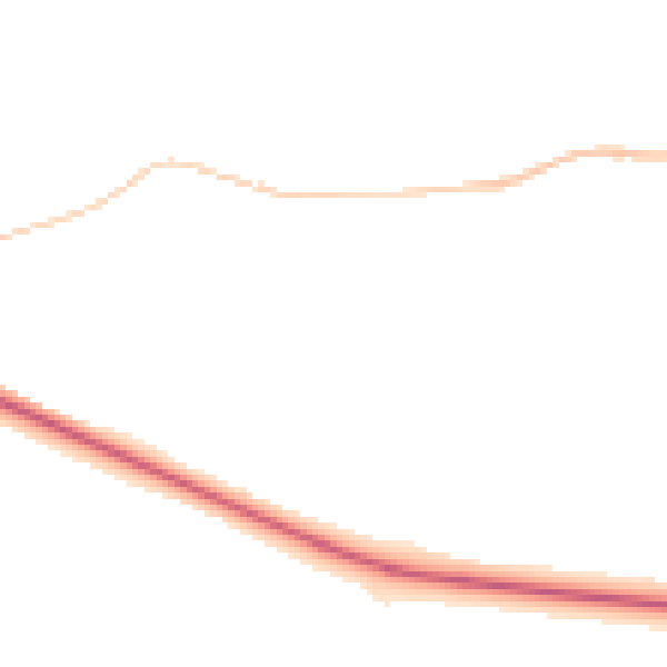 Night-time road noise heatmap for DL14 8LY