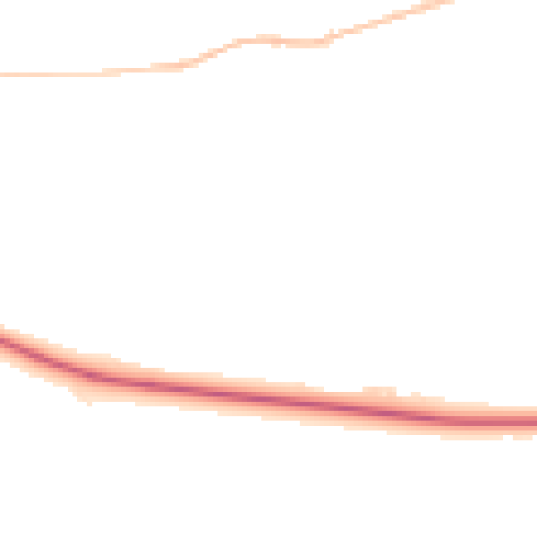 Night-time road noise heatmap for DL14 8NE
