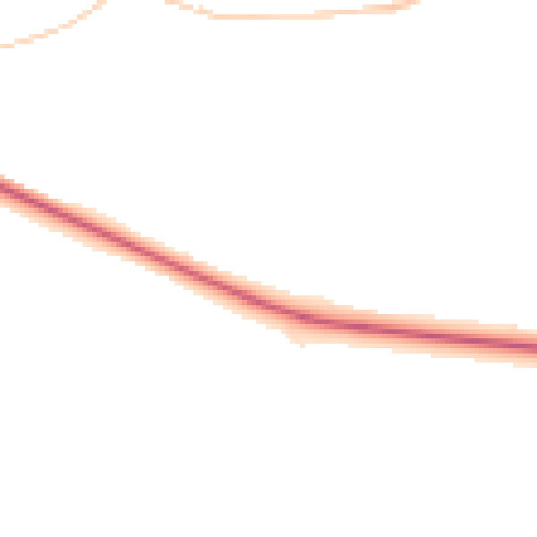 Night-time road noise heatmap for DL14 8NF
