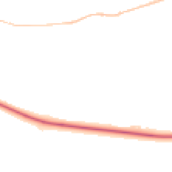 Night-time road noise heatmap for DL14 8NU