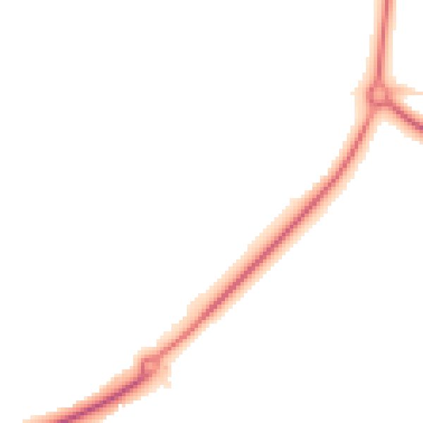 Night-time road noise heatmap for DL14 8QP