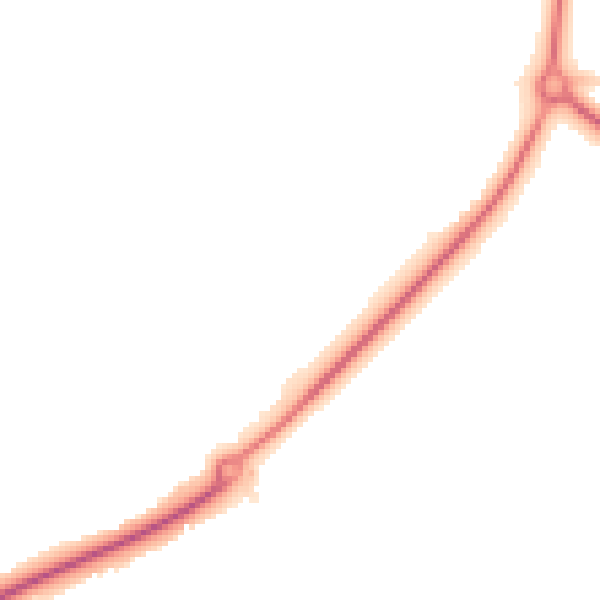 Night-time road noise heatmap for DL14 8RF