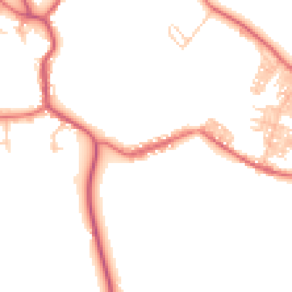 Daytime road noise heatmap for DL14 8SH