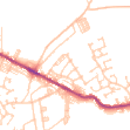 Daytime road noise heatmap for DL15 0AN