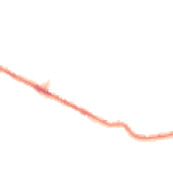 Night-time road noise heatmap for DL15 0AR