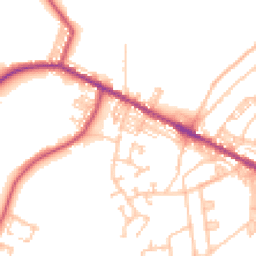 Daytime road noise heatmap for DL15 0DR