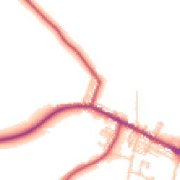 Daytime road noise heatmap for DL15 0HQ