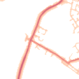 Daytime road noise heatmap for DL15 0LX