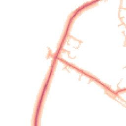 Daytime road noise heatmap for DL15 0NP