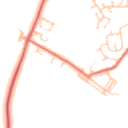 Daytime road noise heatmap for DL15 0NX