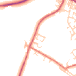 Daytime road noise heatmap for DL15 0XQ
