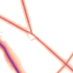 Daytime road noise heatmap for DL15 8AL