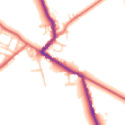 Daytime road noise heatmap for DL15 8ET