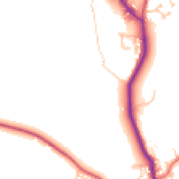 Daytime road noise heatmap for DL15 8JB