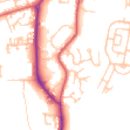 Daytime road noise heatmap for DL15 8LB