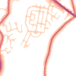 Daytime road noise heatmap for DL15 8PQ