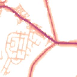 Daytime road noise heatmap for DL15 8QL