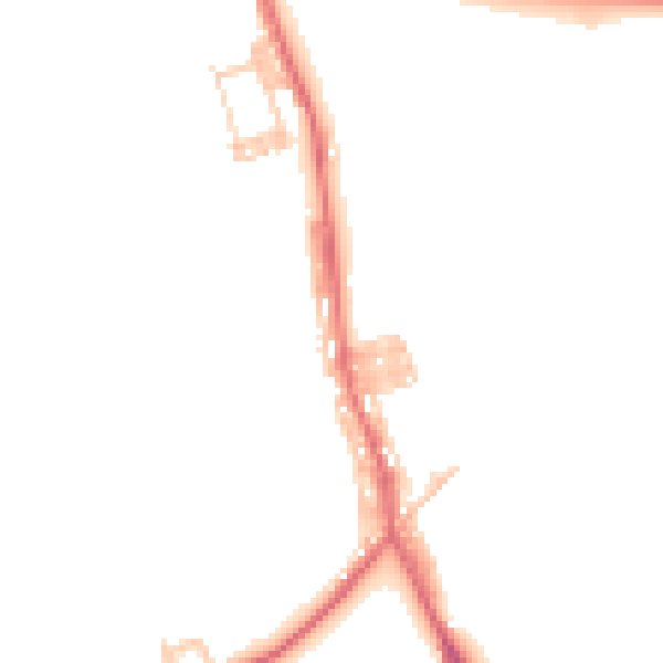 Daytime road noise heatmap for DL17 0BW
