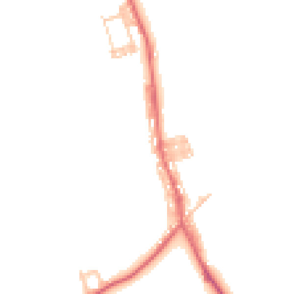 Daytime road noise heatmap for DL17 0DB