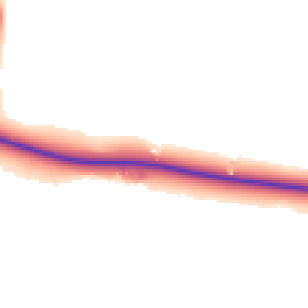 Daytime road noise heatmap for DL17 0LU