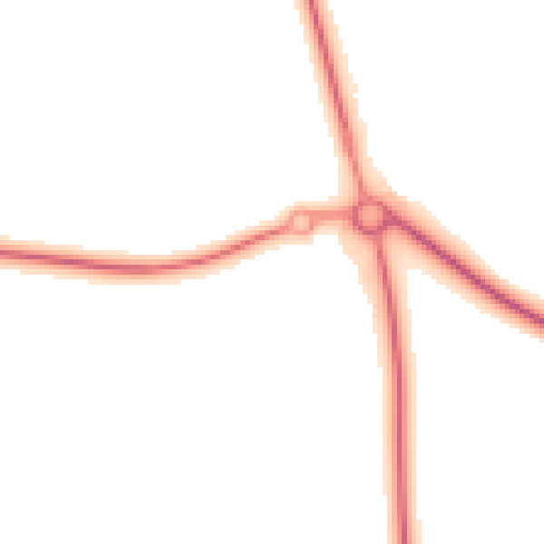 Night-time road noise heatmap for DL17 0LW