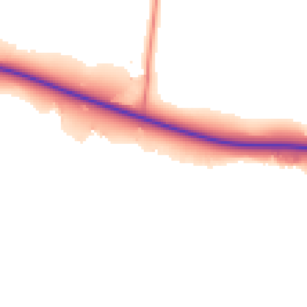 Daytime road noise heatmap for DL17 0LX