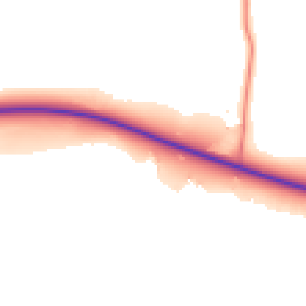 Daytime road noise heatmap for DL17 0LY