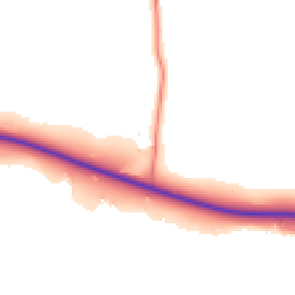 Daytime road noise heatmap for DL17 0NA