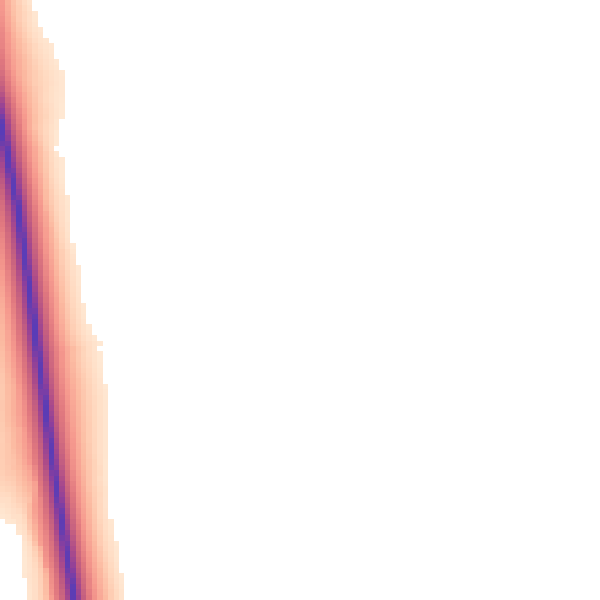 Daytime road noise heatmap for DL17 0NJ