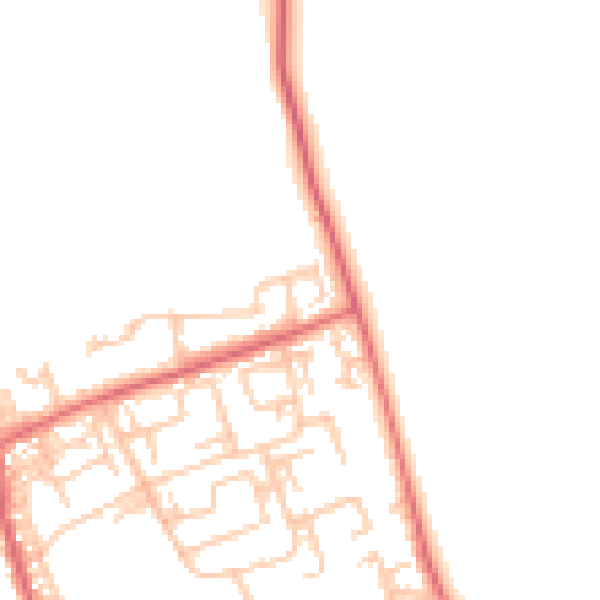 Daytime road noise heatmap for DL17 8QF