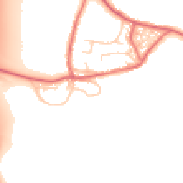 Daytime road noise heatmap for DL17 9AH