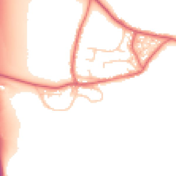 Daytime road noise heatmap for DL17 9AJ