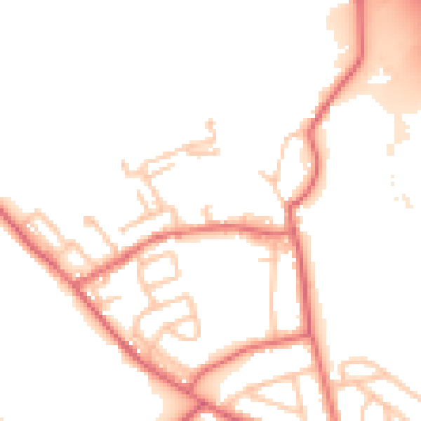 Daytime road noise heatmap for DL17 9HT