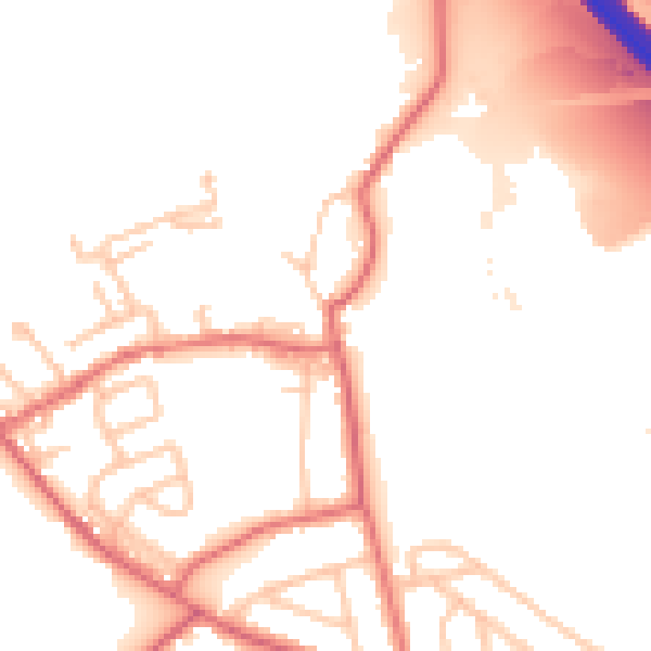 Daytime road noise heatmap for DL17 9JF