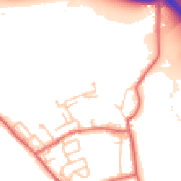 Daytime road noise heatmap for DL17 9LF