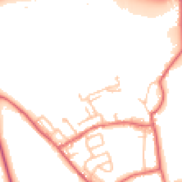 Daytime road noise heatmap for DL17 9LT