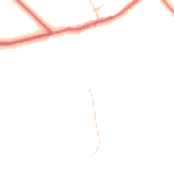 Daytime road noise heatmap for DL2 2PG