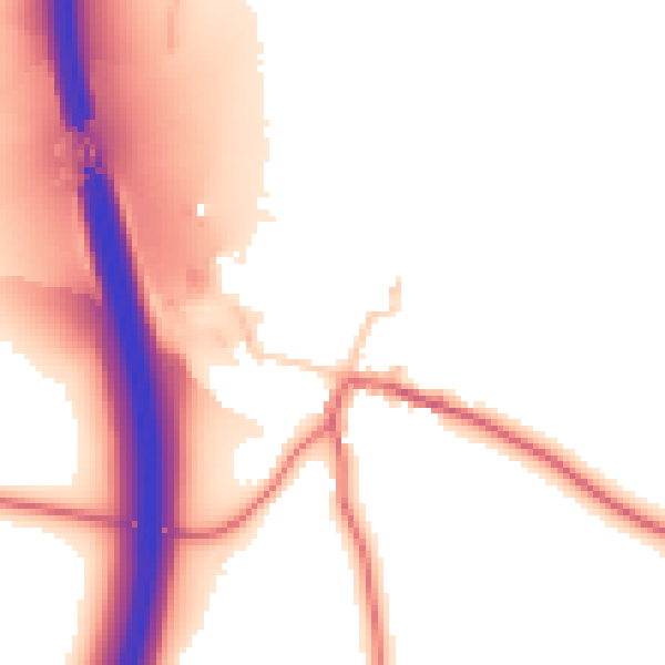 Daytime road noise heatmap for DL2 2QZ