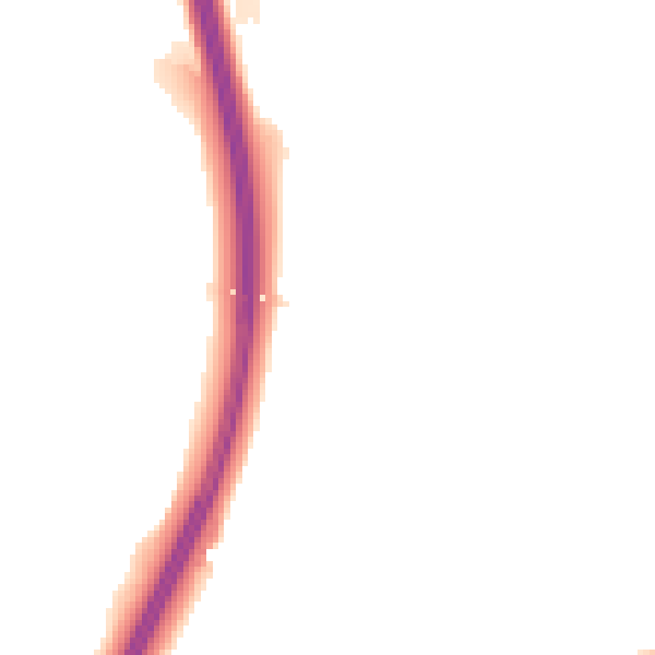 Night-time road noise heatmap for DL2 2RB