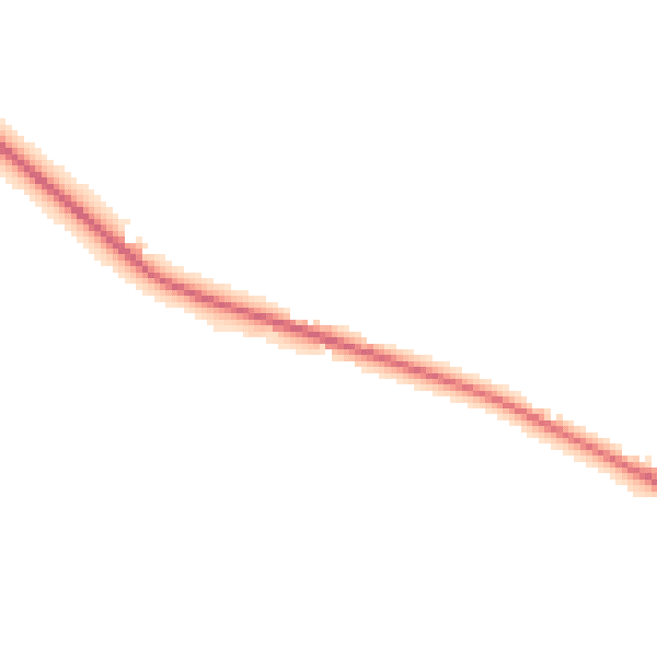 Night-time road noise heatmap for DL2 2UG