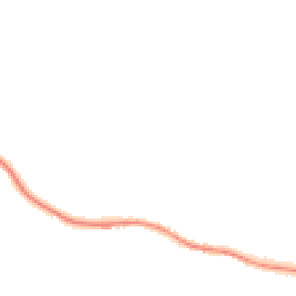 Night-time road noise heatmap for DL2 3EJ