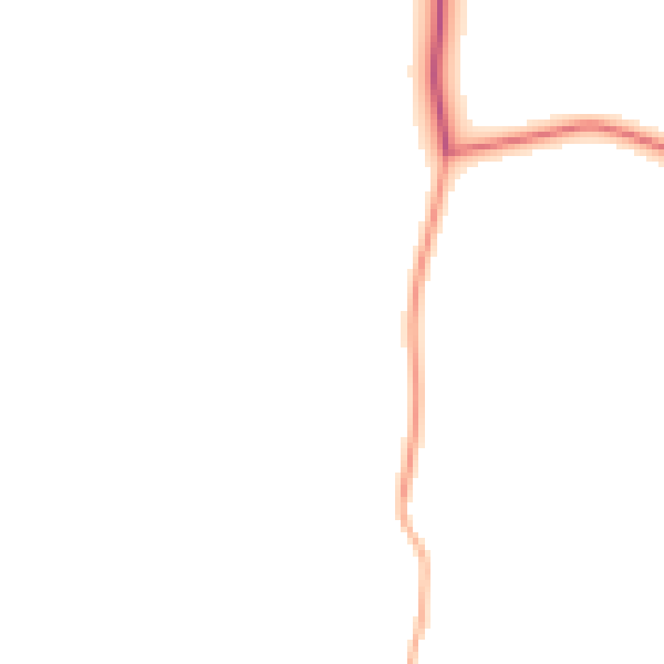 Daytime road noise heatmap for DL2 3EX